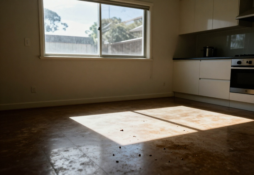 Rodent infestation in a Mulgoa shed before treatment